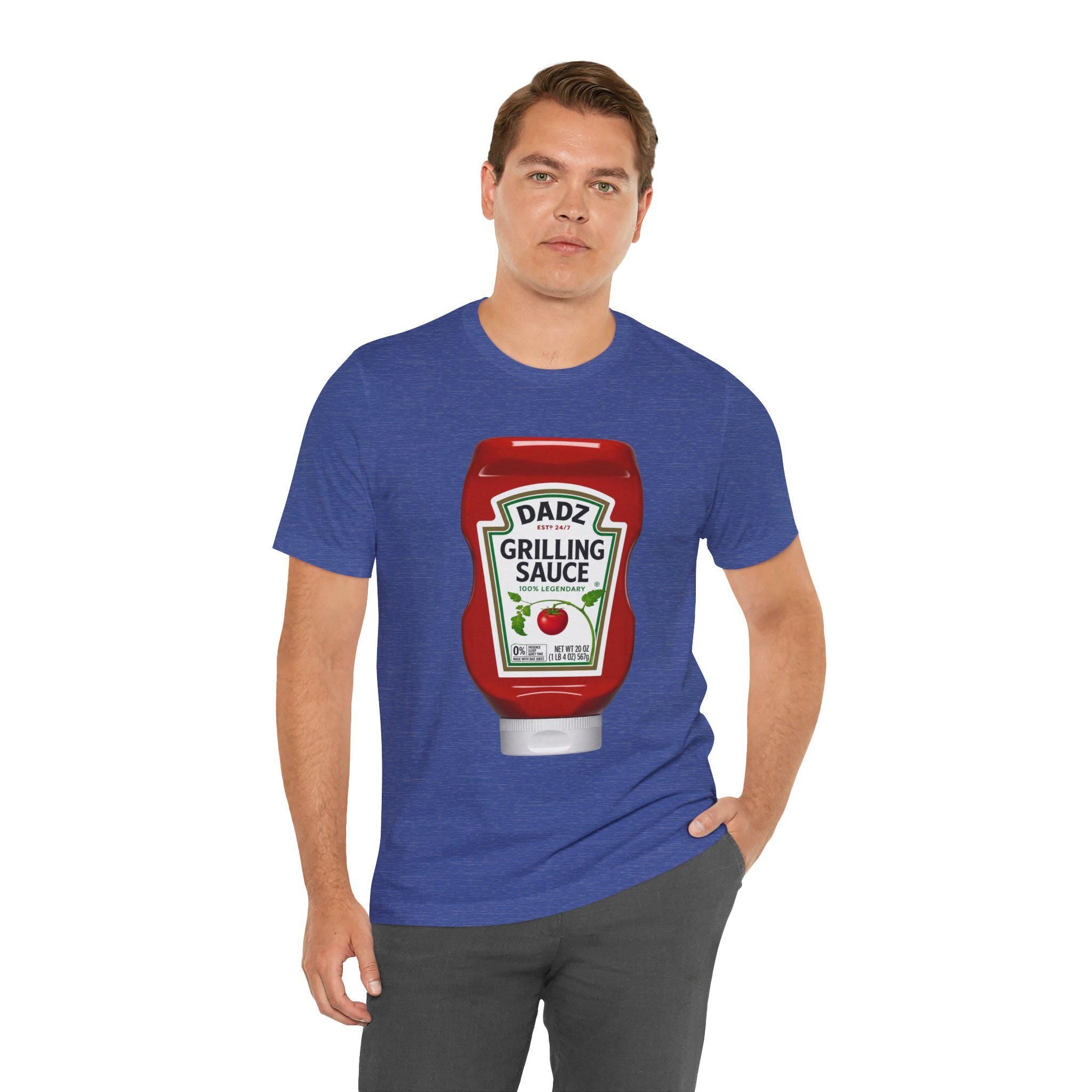 Dad Grilling Sauce ketchup bottle T-Shirt | BBQ BBQing Tee, Excellent Gift!