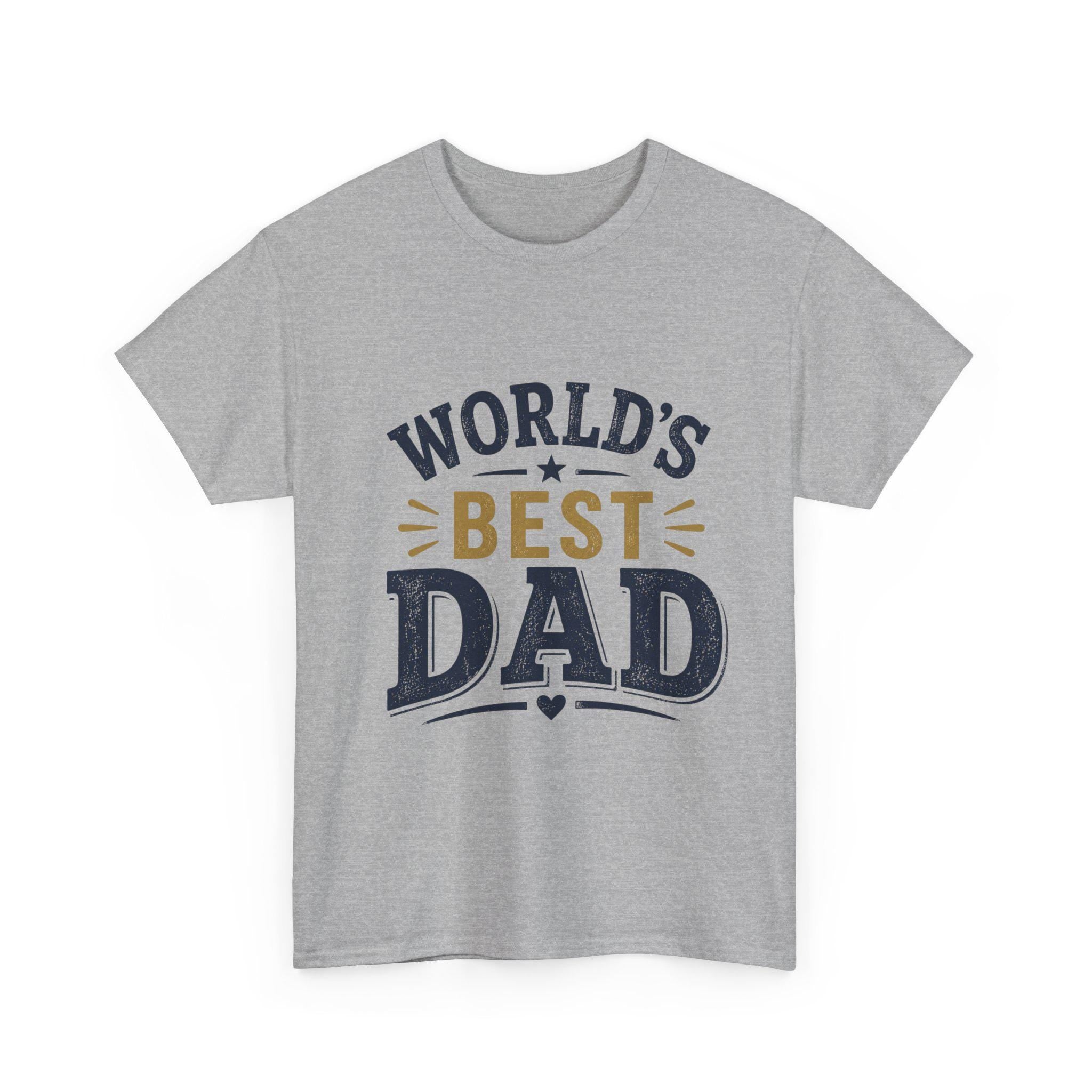 World's Dad T-Shirt | Vintage Typography Father's Day Tee, Excellent Gift!