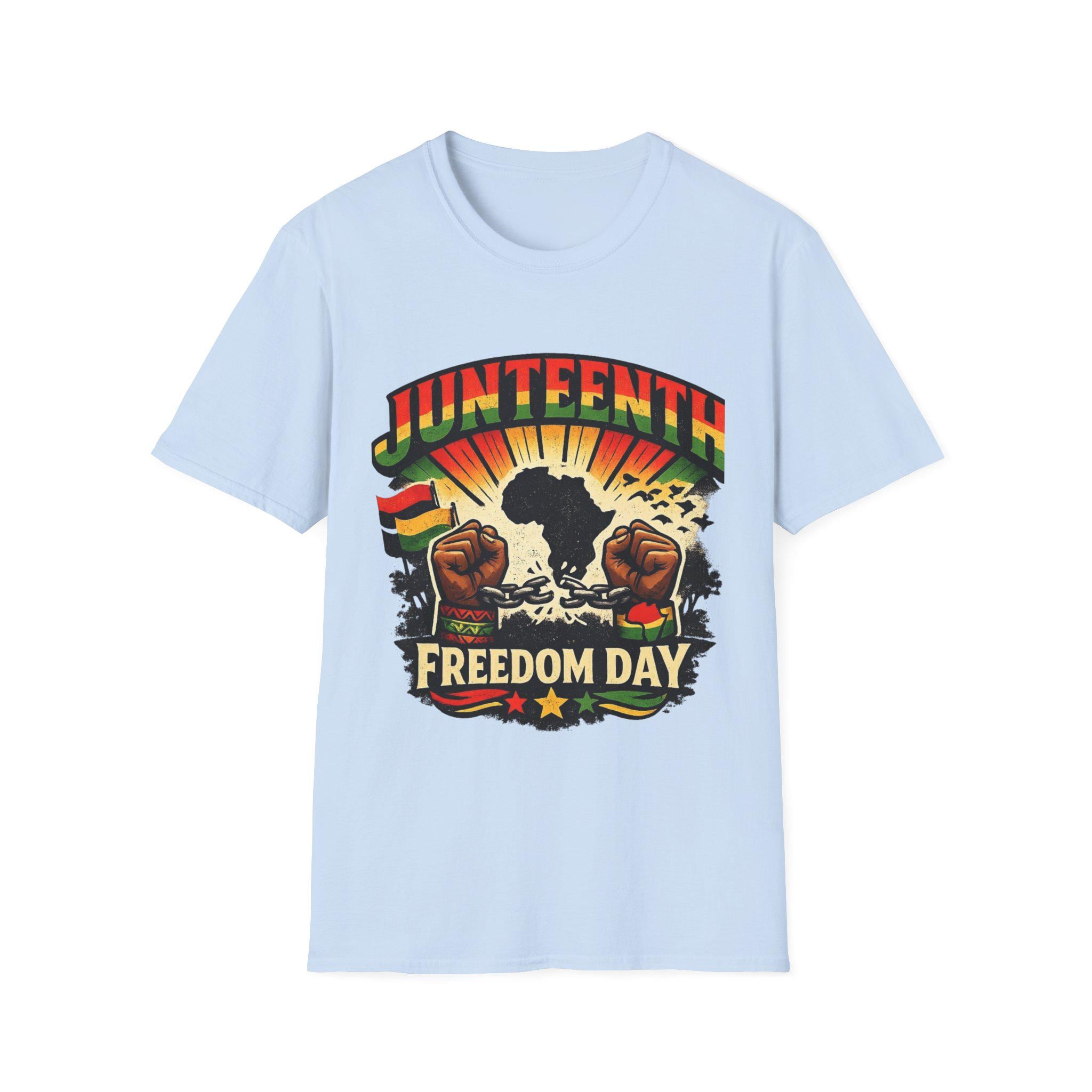 Juneteenth Freedom Day T-Shirt | African Fist, Pan-African Colors