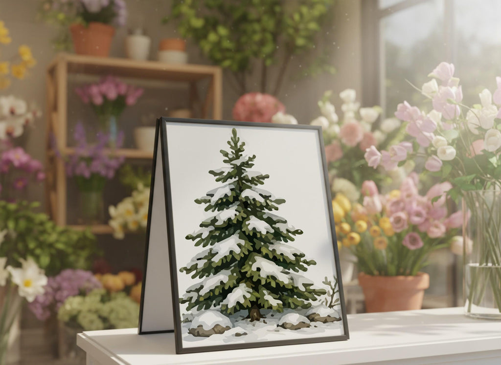 Watercolor Pine Tree Clipart Bundle, Woodland Evergreen Graphics (Digital Download), Excellent Gift!