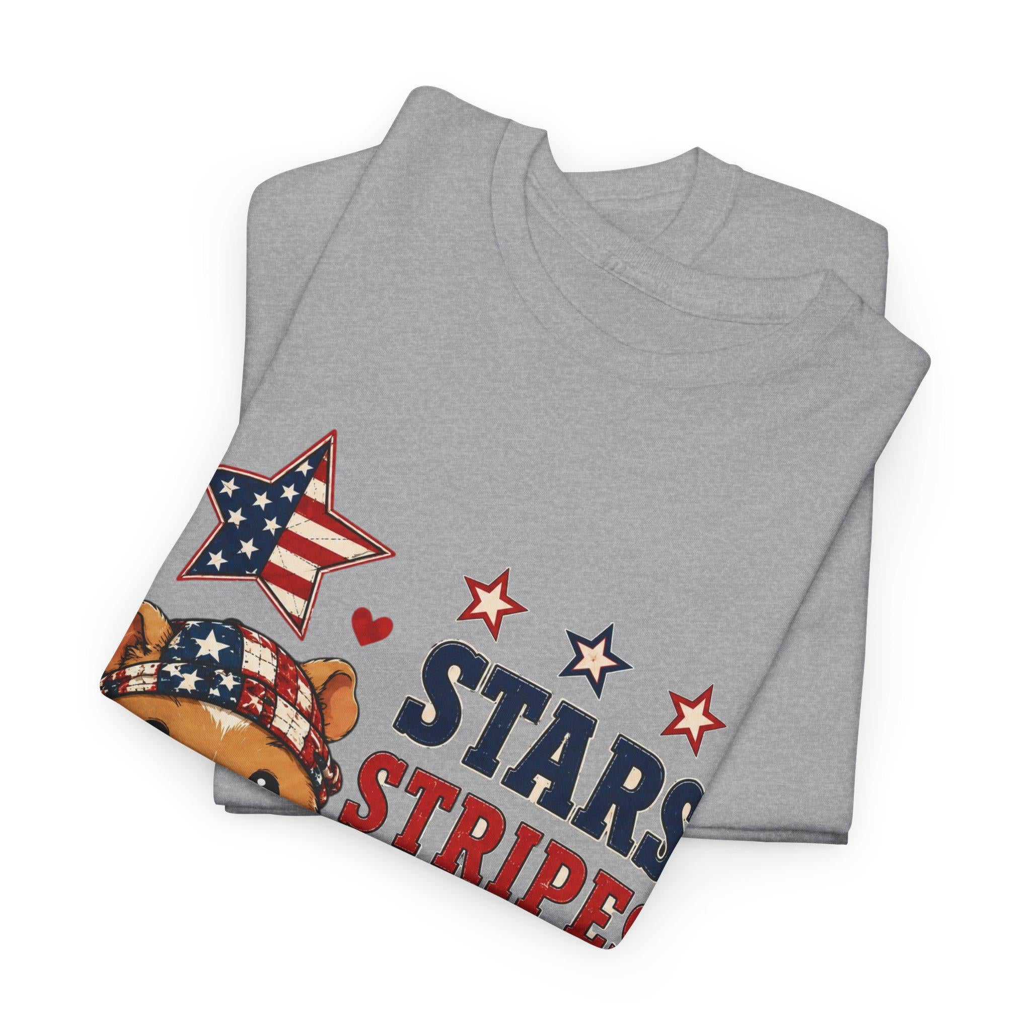 Stars Stripes & Snacks Hamster T-Shirt | Patriotic Fourth of July Tee, Excellent Gift!