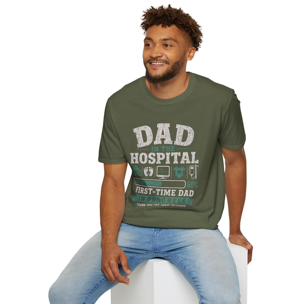 Dad in Hospital T-Shirt | First-Time Dad Progress Tee