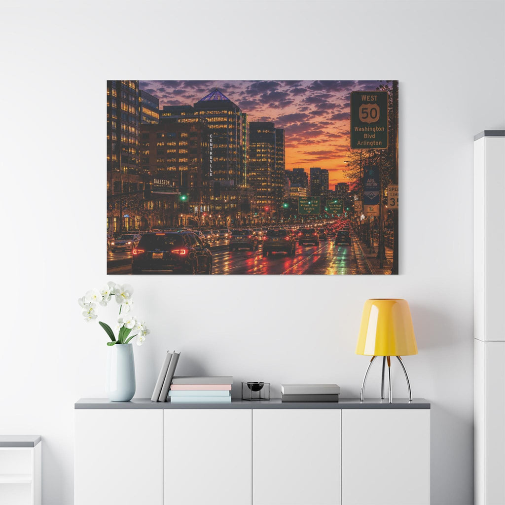 Arlington VA Sunset Cityscape Print | Ballston Skyline (Digital Download) 250th Anniversary, Father's Day Gift, Excellent Gift!