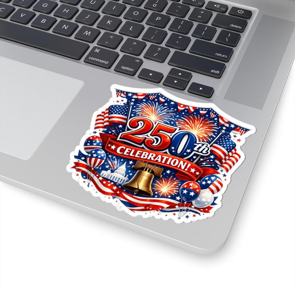 250th Celebration Sticker | Patriotic Fourth of July Kiss-Cut