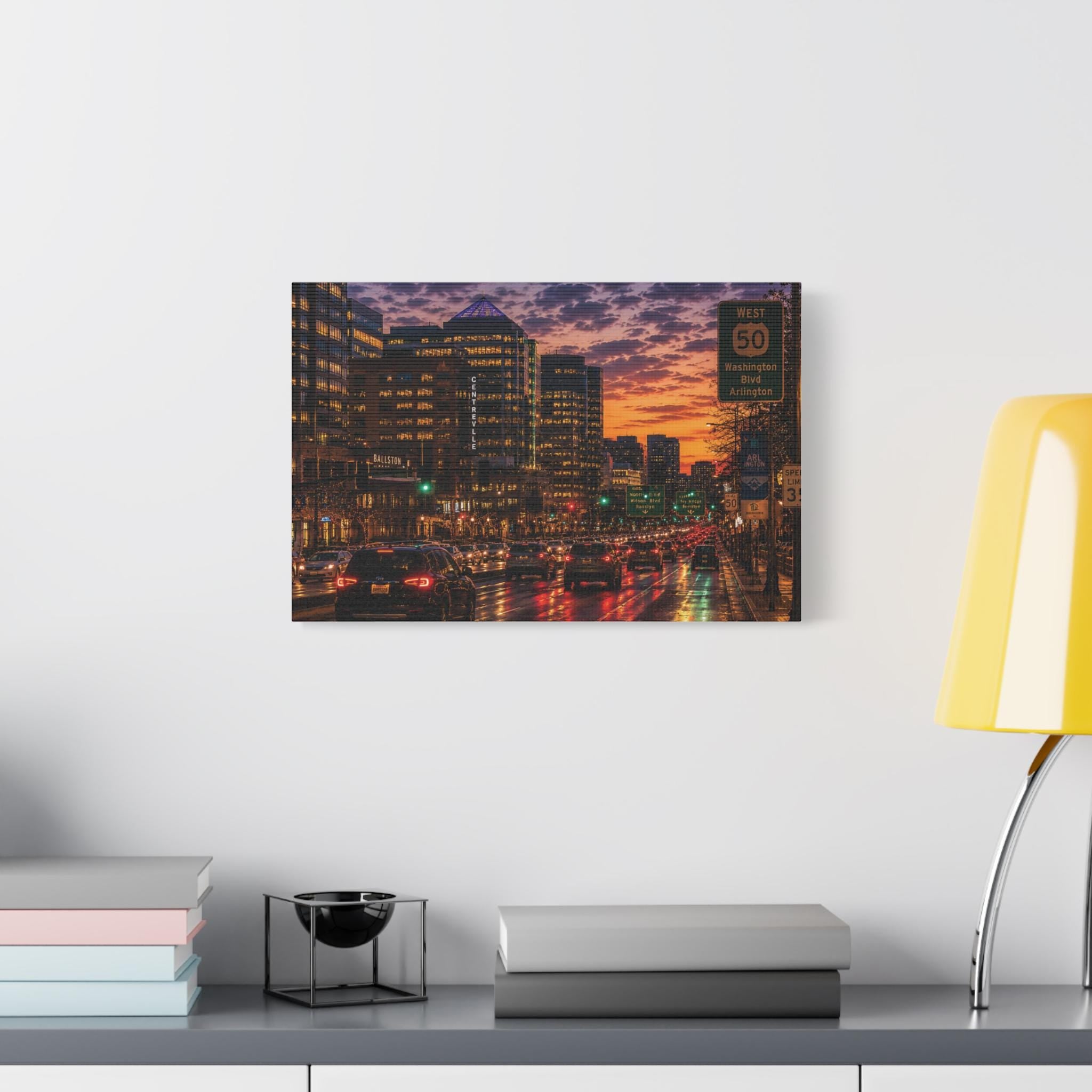 Arlington VA Sunset Cityscape Print | Ballston Skyline (Digital Download) 250th Anniversary, Father's Day Gift, Excellent Gift!