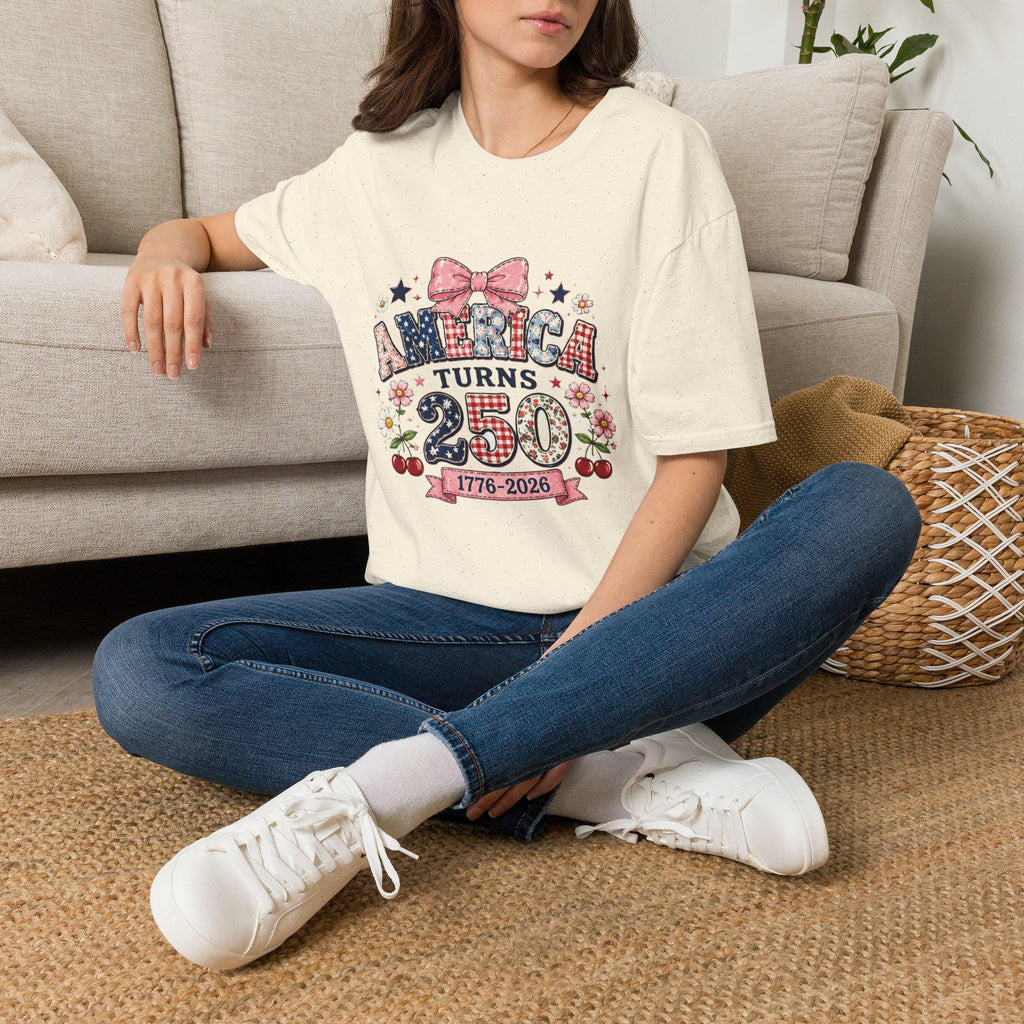 America Turns 250 T-Shirt | Vintage Americana Patriotic Bow Tee, Excellent Gift!