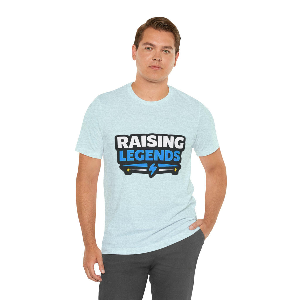 Raising Legends Tee | Kids Parenting Pride Shirt, Lightning Bolt Design, Excellent Gift!