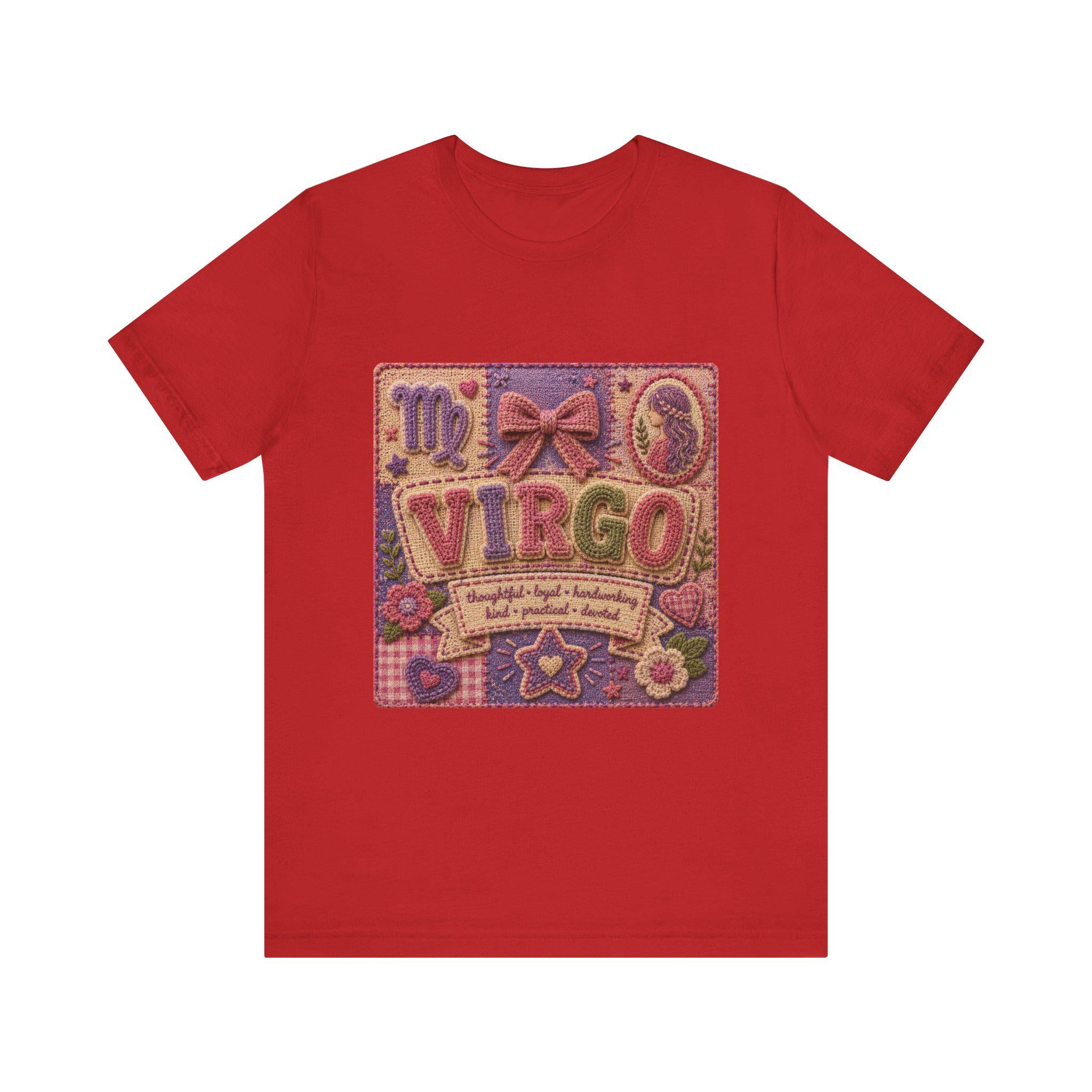 Virgo Patchwork Tee | Astrological Sign, Zodiac Traits Design, Excellent Gift!