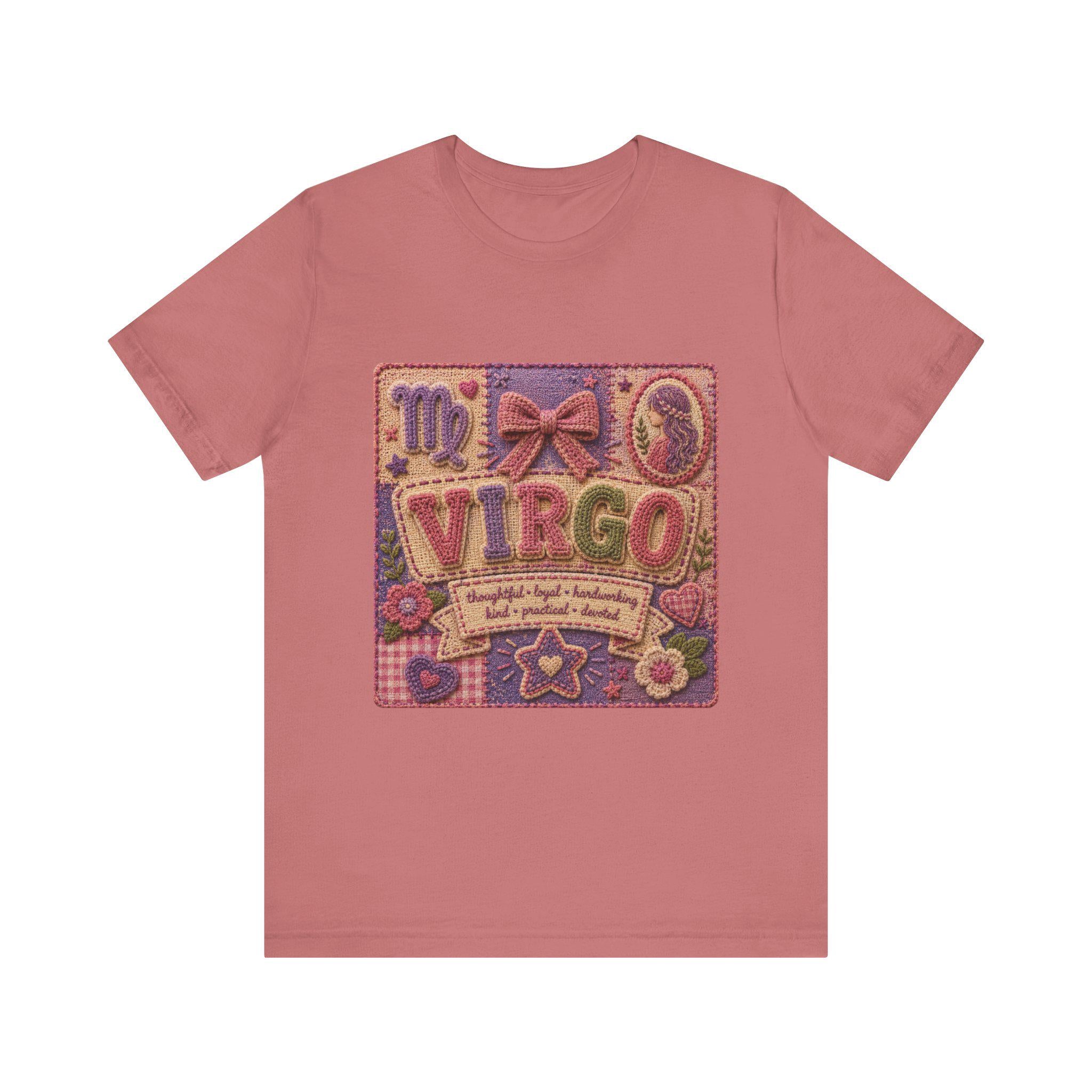 Virgo Patchwork Tee | Astrological Sign, Zodiac Traits Design, Excellent Gift!