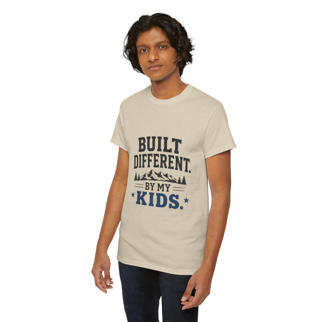 Built Different by My Kids T-Shirt | Parenting Humor, Family Tee, Excellent Gift!