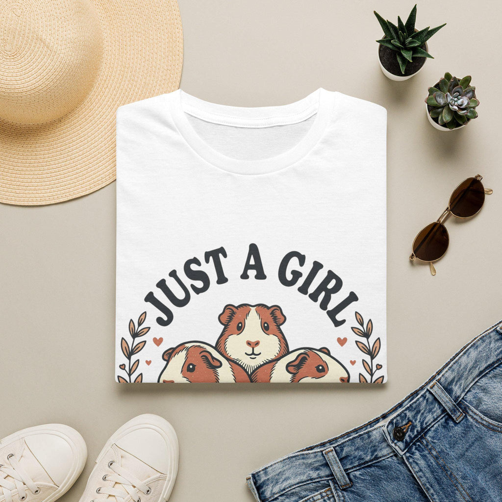 Just a Girl Who Loves Guinea Pigs T-Shirt | Guinea Pig Illustration