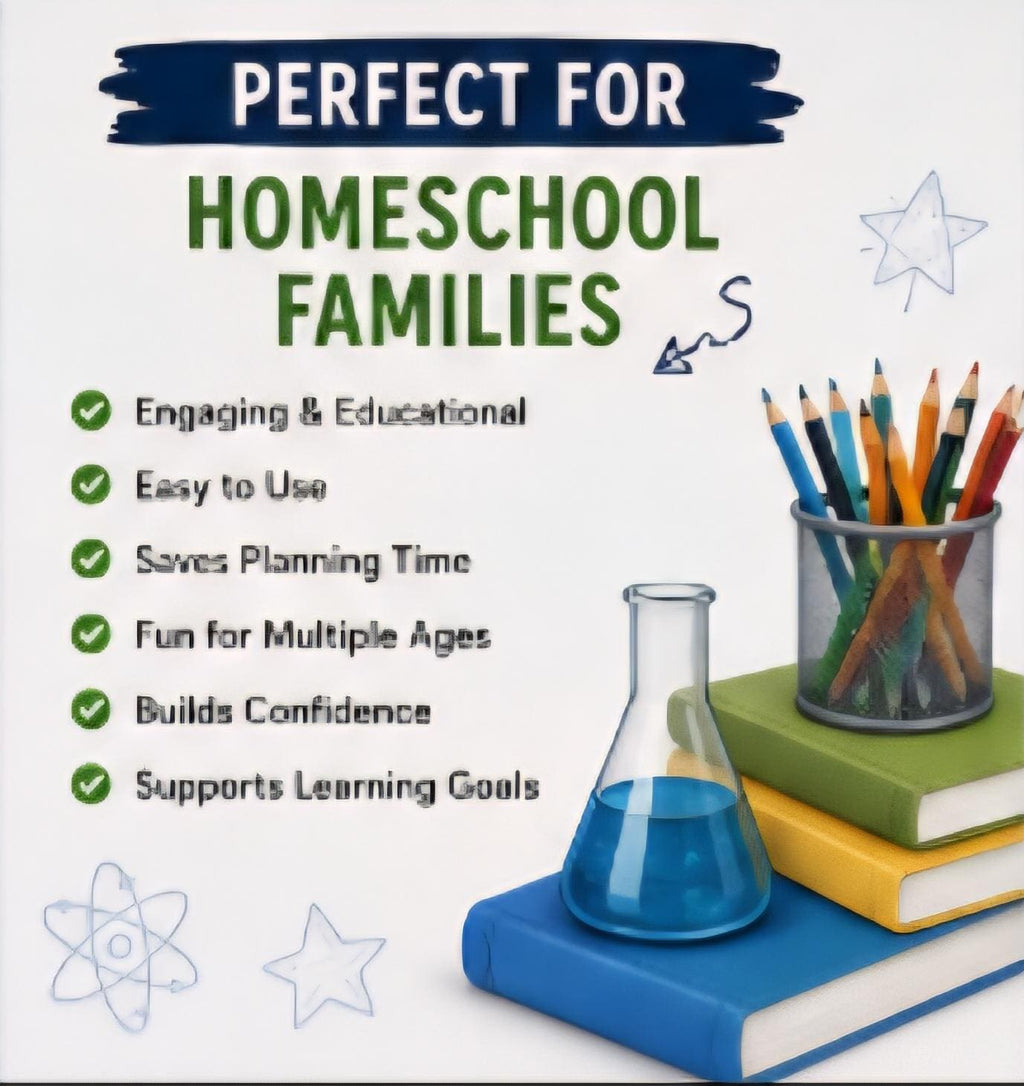 STEM and Technology Homeschool Packet Printable, Engineering and Science Activities PDF, Kids Learning Bundle