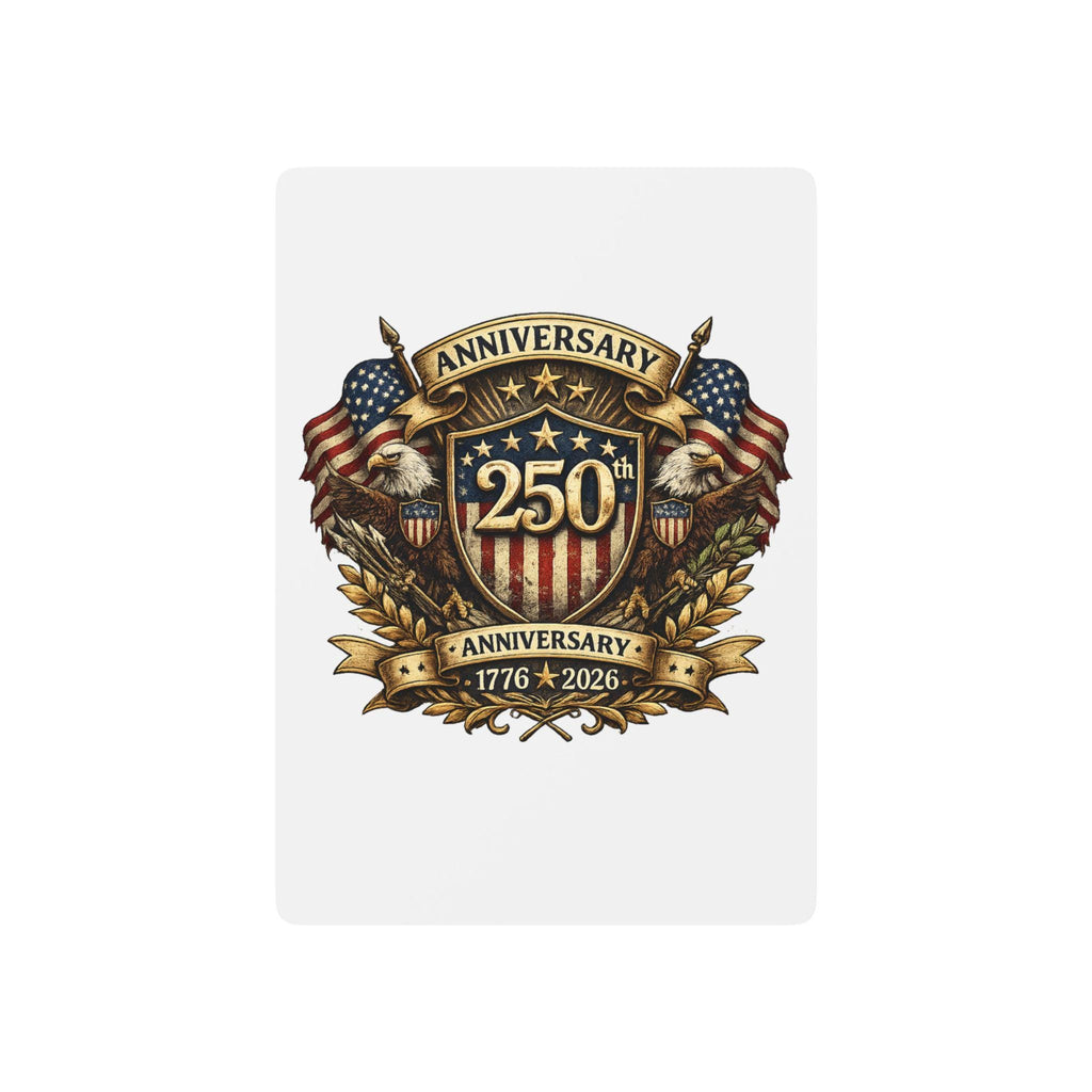 250th Anniversary Patriotic Shield Poker Playing Cards 1776 2026, Excellent Gift!