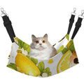 Guinea Pig Lemon Blueberry Hammock, Watercolor Fruit Print Hanging Pet Bed