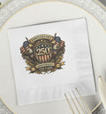 250th Anniversary Crest Napkins | 1776-2026 Patriotic Party Napkin, Excellent Gift!