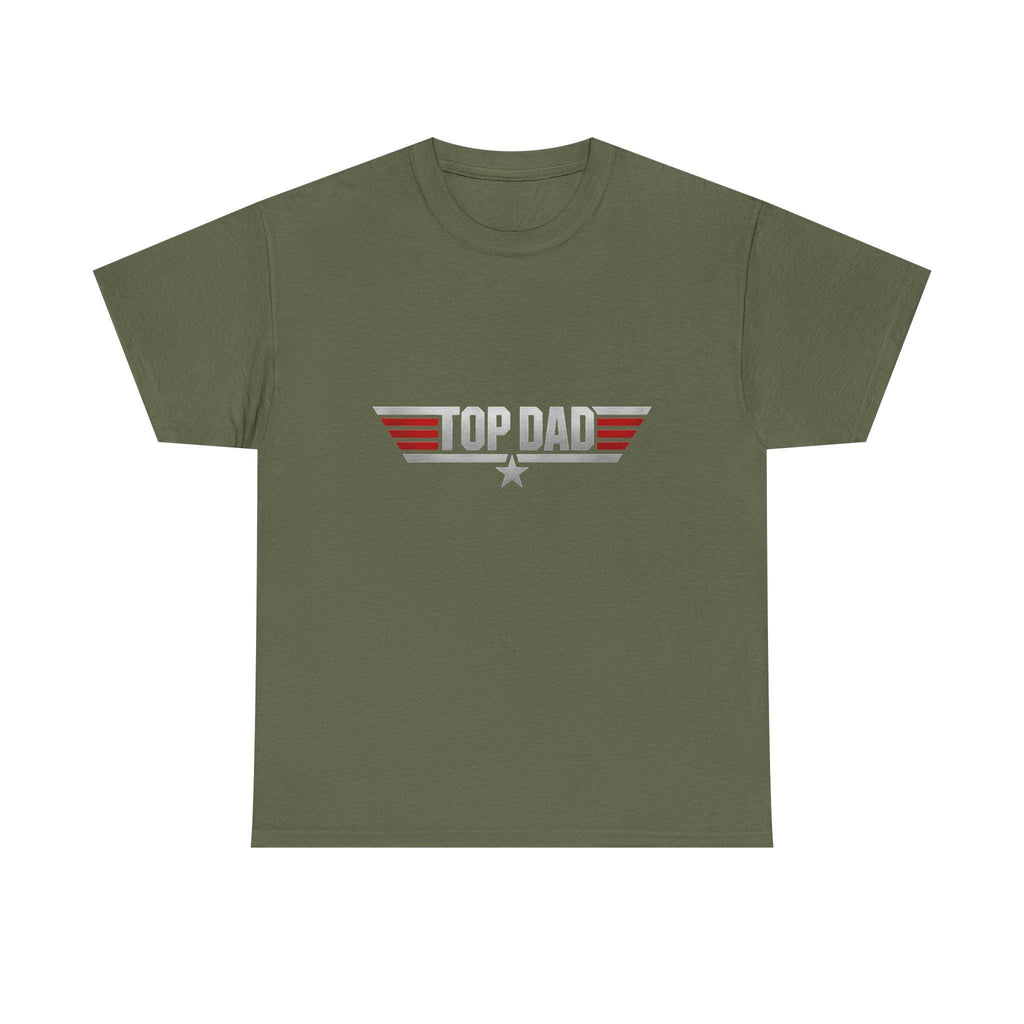 Top Dad retro wings Tee | Father graphic shirt, military star logo, Excellent Gift!