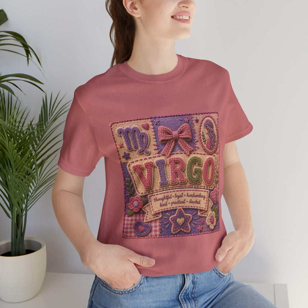 Virgo Patchwork Tee | Astrological Sign, Zodiac Traits Design, Excellent Gift!