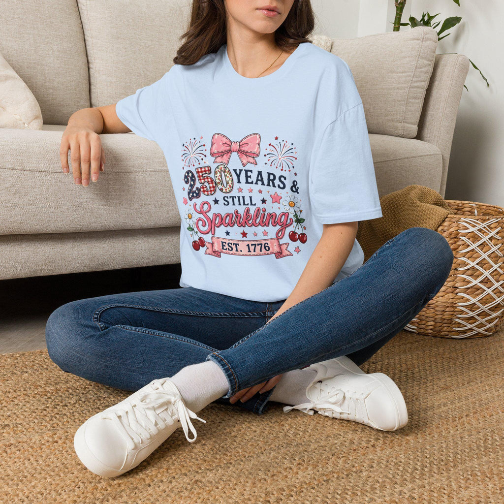 250 Years Sparkling T-Shirt | Patriotic 1776 America USA Tee, Excellent Gift!