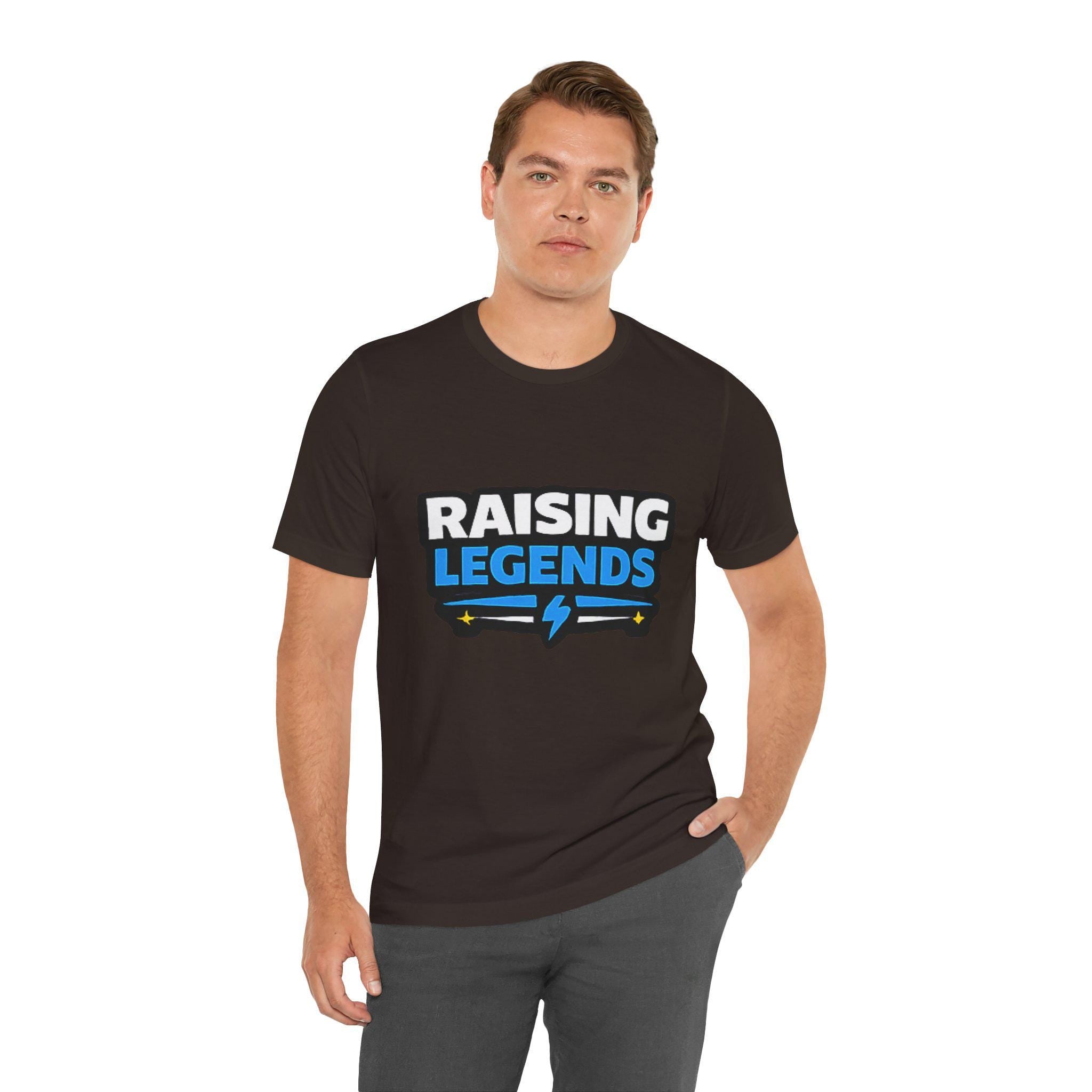 Raising Legends Tee | Kids Parenting Pride Shirt, Lightning Bolt Design, Excellent Gift!