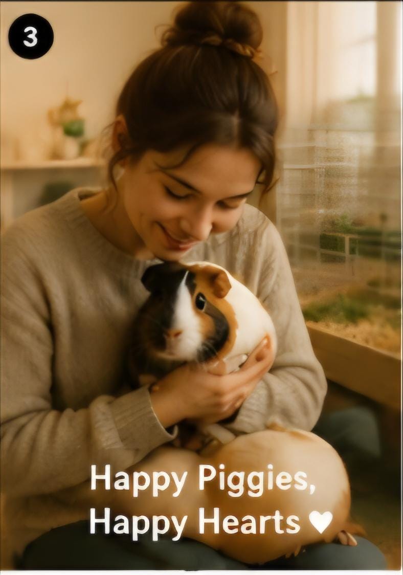 Guinea Pig Feeding and Daily Care Tracker Printable (PDF Download)