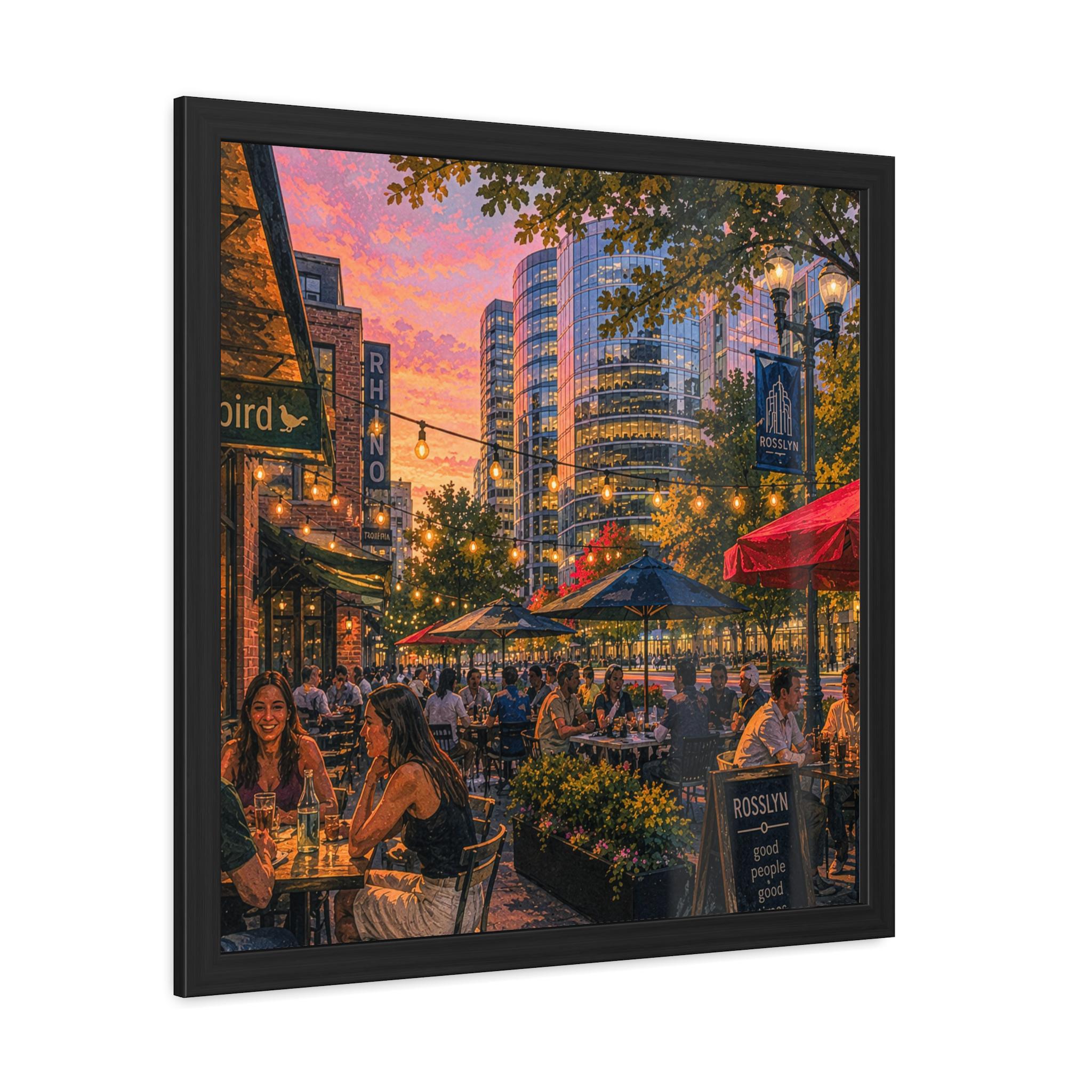 Rosslyn Virginia Wall Art Printable | Northern Virginia Sunset Print | DC Area Cityscape Photography | Digital Download