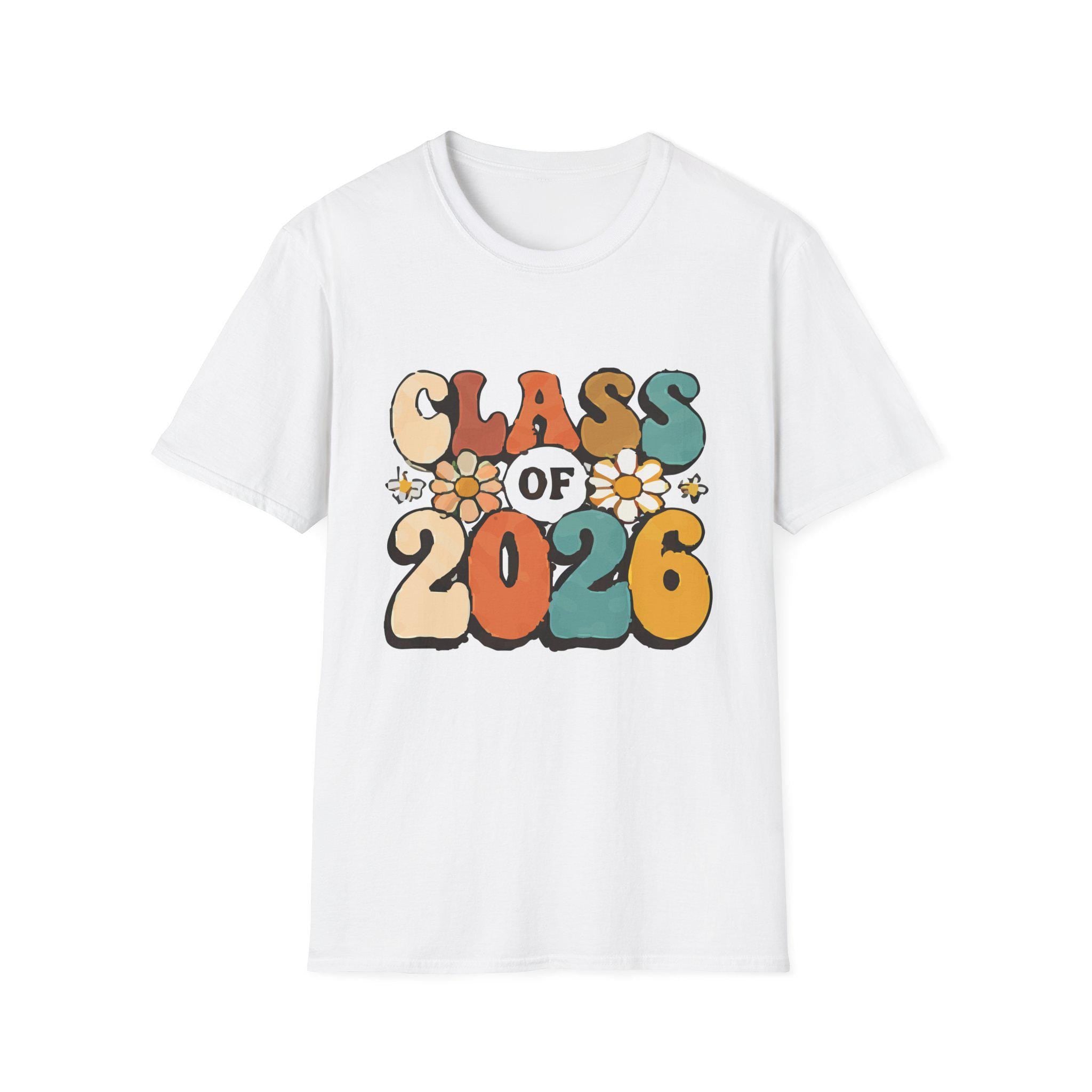 Class of 2026 Retro Flowers T-Shirt | Graduation Tee