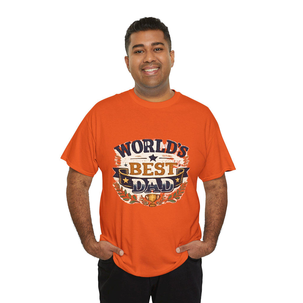 World's Dad Trophy Laurel T-Shirt | Father's Day Gift Tee, Excellent Gift!