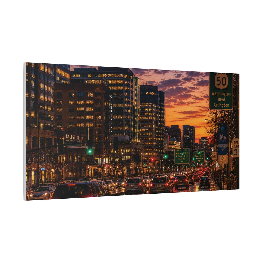 Arlington VA Sunset Cityscape Print | Ballston Skyline (Digital Download) 250th Anniversary, Father's Day Gift, Excellent Gift!