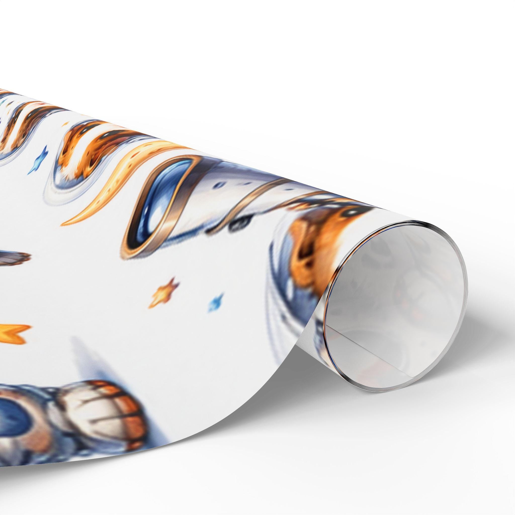 Space Guinea Pig Wrapping Paper | Astronaut Whimsical Gift Wrap, Excellent Gift!