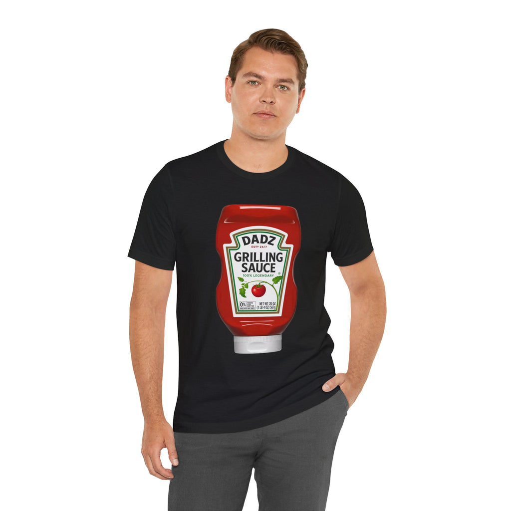 Dad Grilling Sauce ketchup bottle T-Shirt | BBQ BBQing Tee, Excellent Gift!