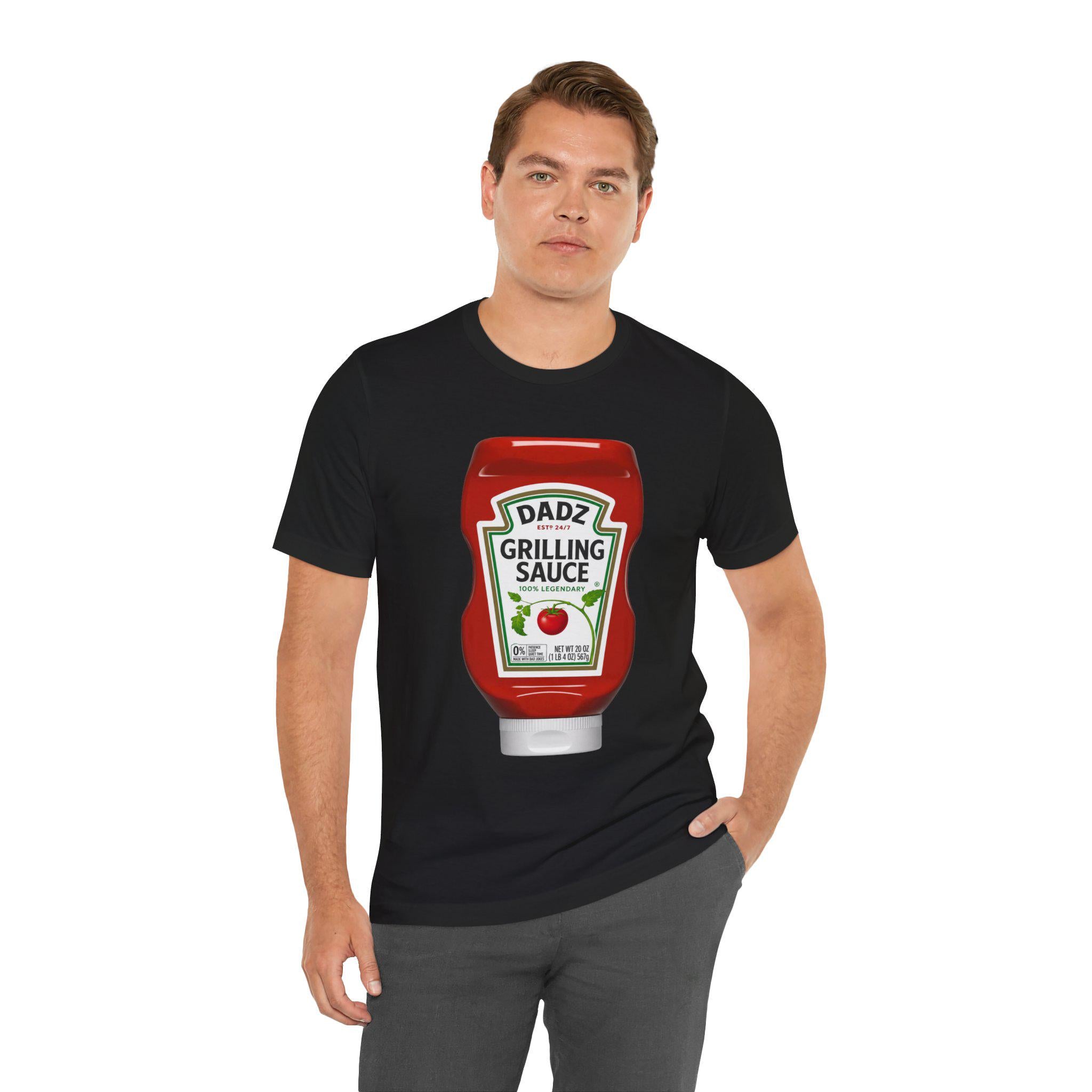 Dad Grilling Sauce ketchup bottle T-Shirt | BBQ BBQing Tee, Excellent Gift!