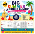 Summer Learning Bundle | 80+ Printable Pages | Kindergarten Activities | Summer Workbook | Homeschool Worksheets | Preschool Learning Pack