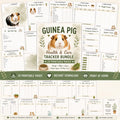 Guinea Pig Health and Care Planner Bundle, Daily Feeding Weight Tracker (Digital Download)