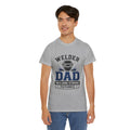Welder Dad Building Strong Futures T-Shirt | Welding Helmet Design | Father's Day, Dad Birthday Gift, Excellent Gift!