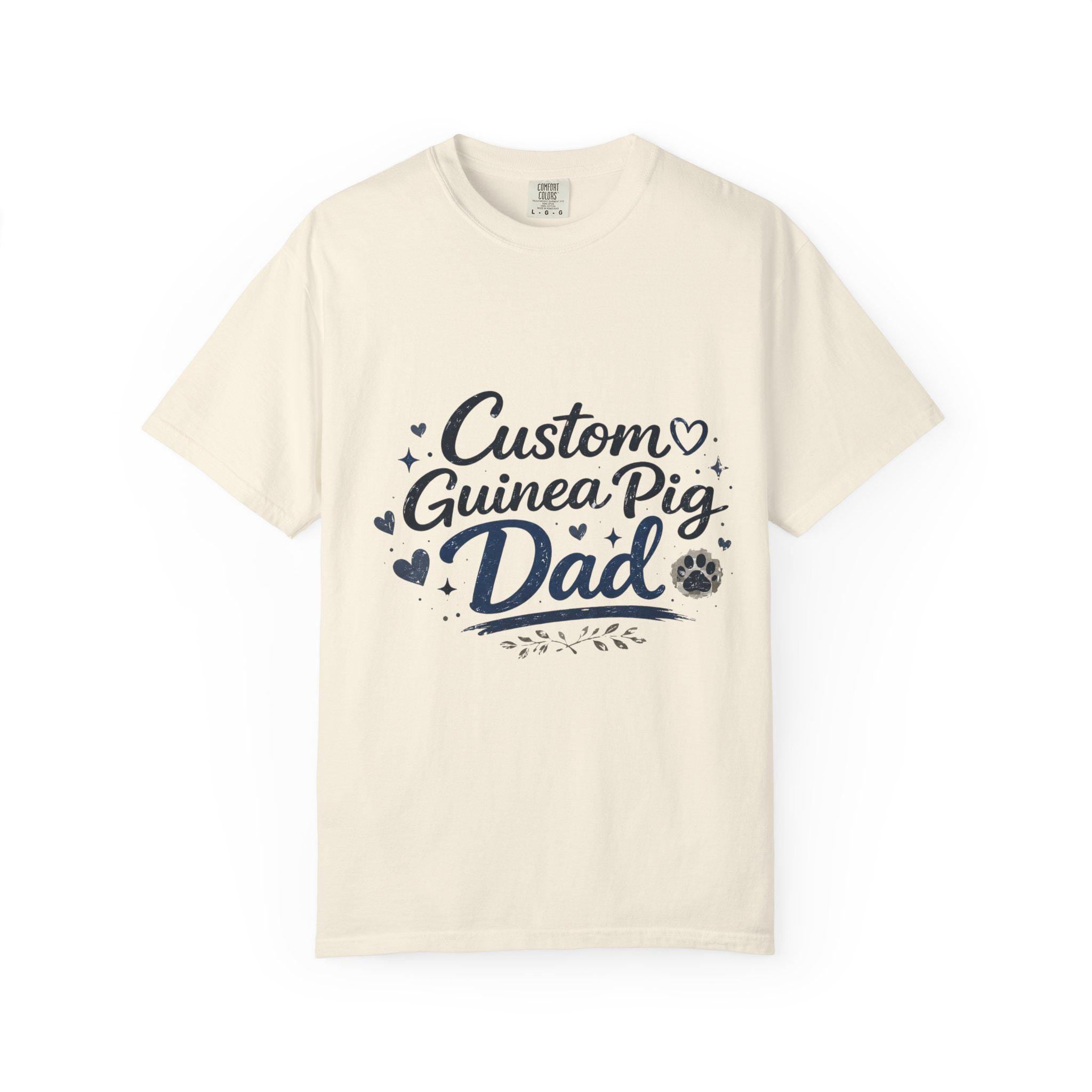 Custom Personalized Guinea Pig Dad T-Shirt | Personalized Small Pet Owner Tee, Excellent Gift!