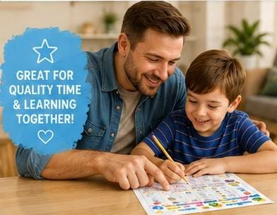 Summer Learning Bundle | Kindergarten Activities, Homeschool Worksheets (Digital Download) 250th Anniversary, Father's Day Gift