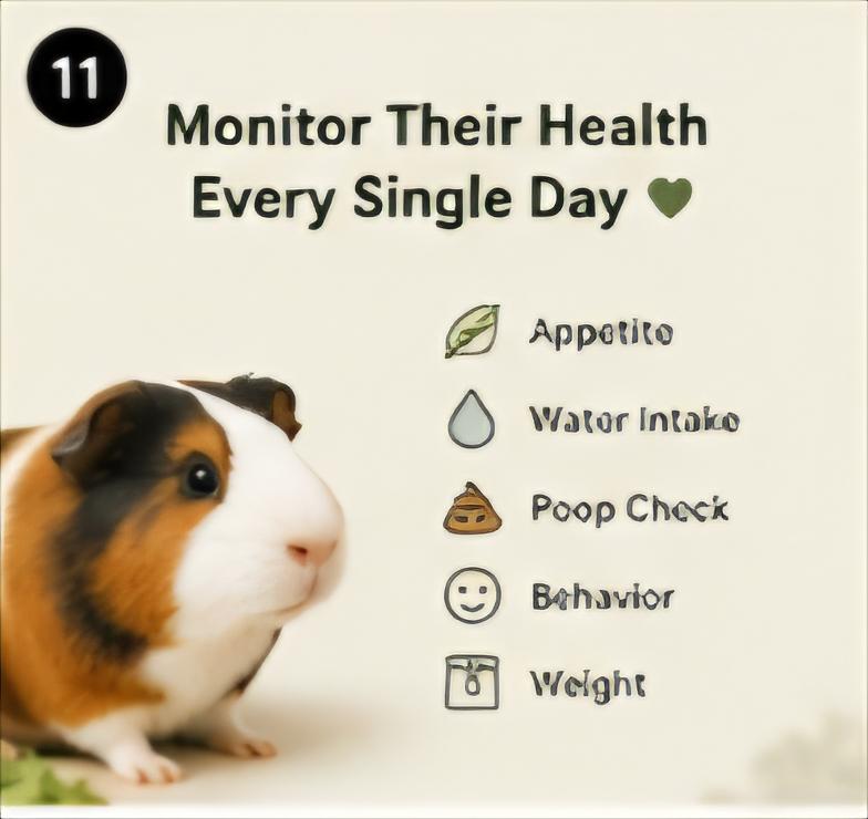 Guinea Pig Feeding and Daily Care Tracker Printable (PDF Download)