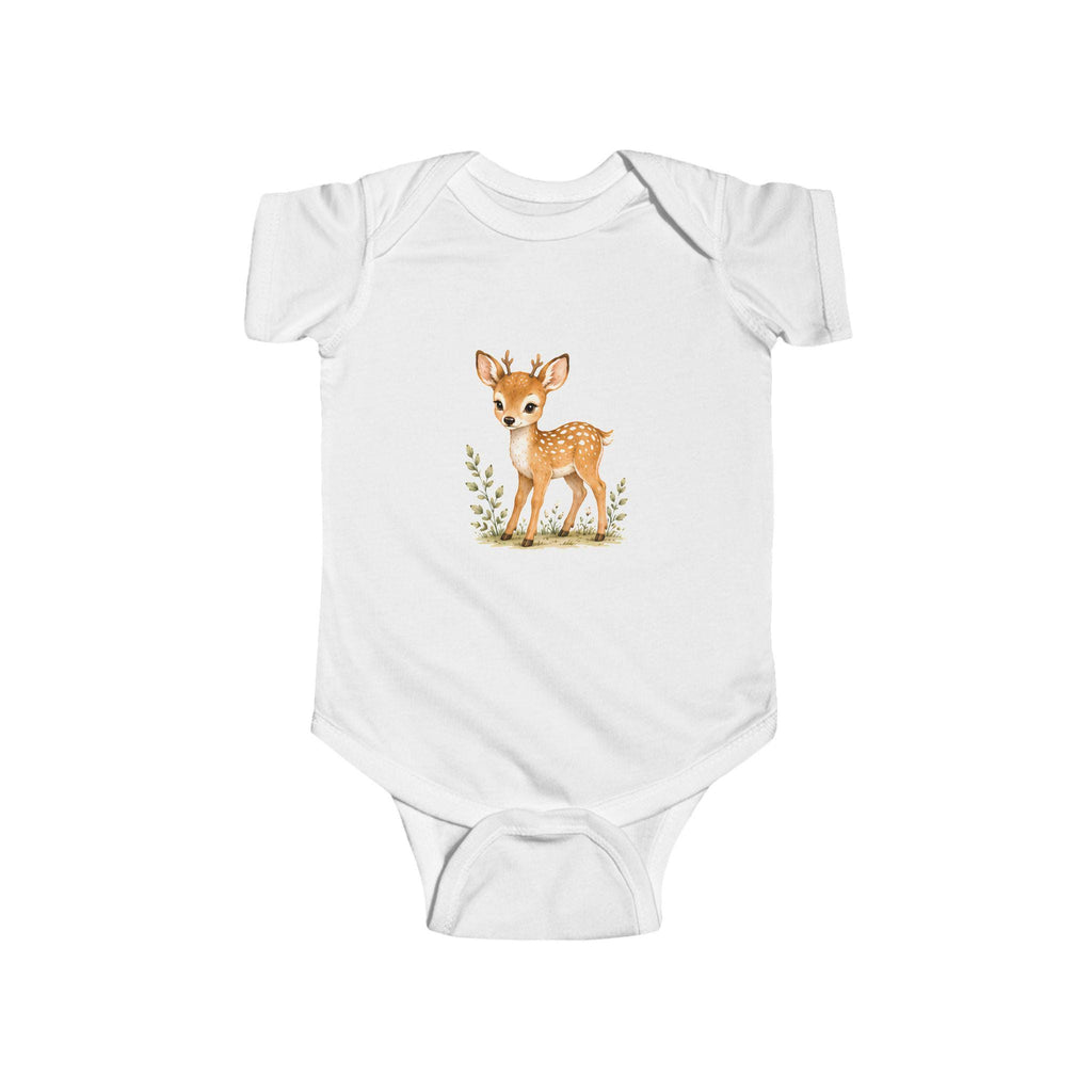Woodland Fawn Onesie | Watercolor Deer Infant Outfit, Excellent Gift!