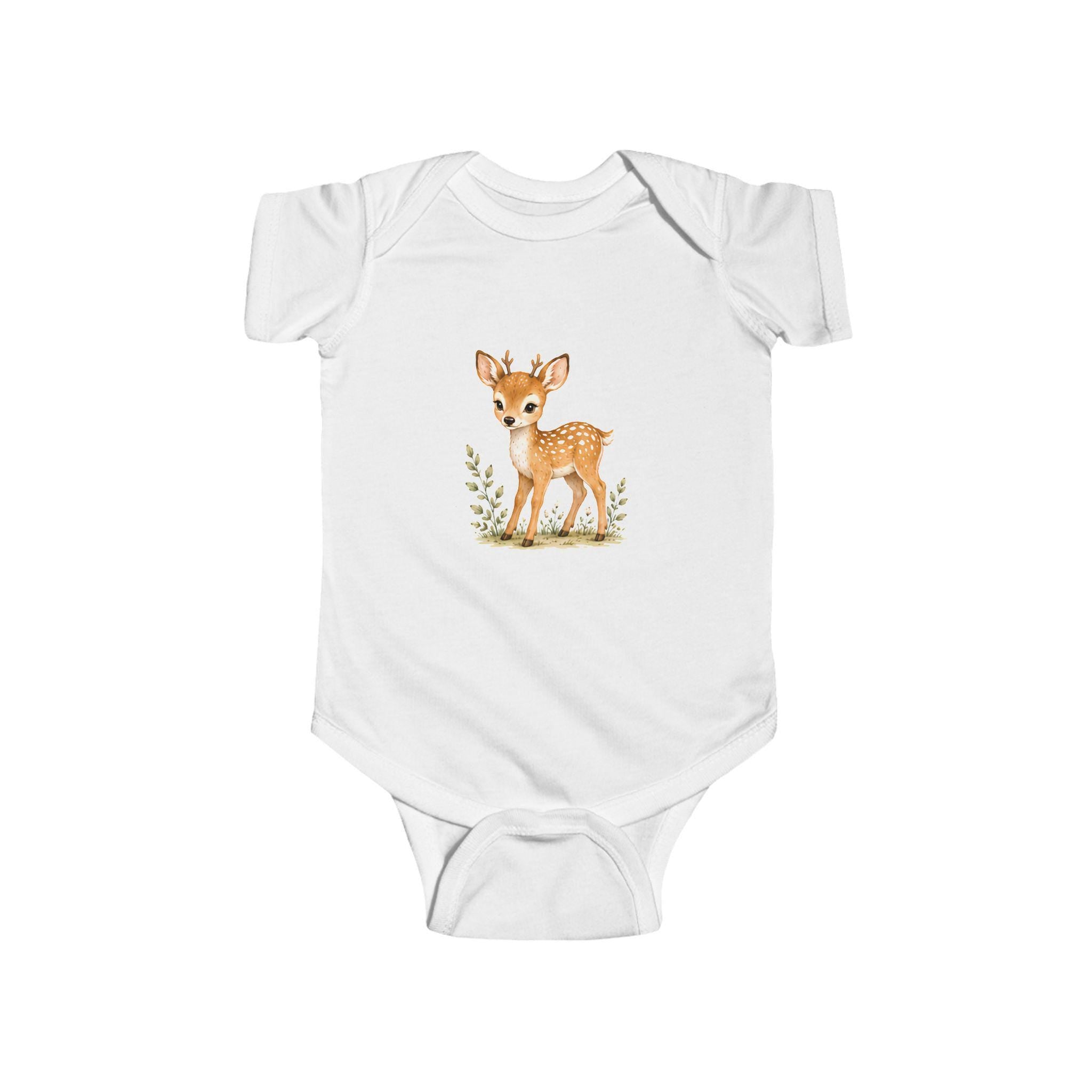 Woodland Fawn Onesie | Watercolor Deer Infant Outfit, Excellent Gift!