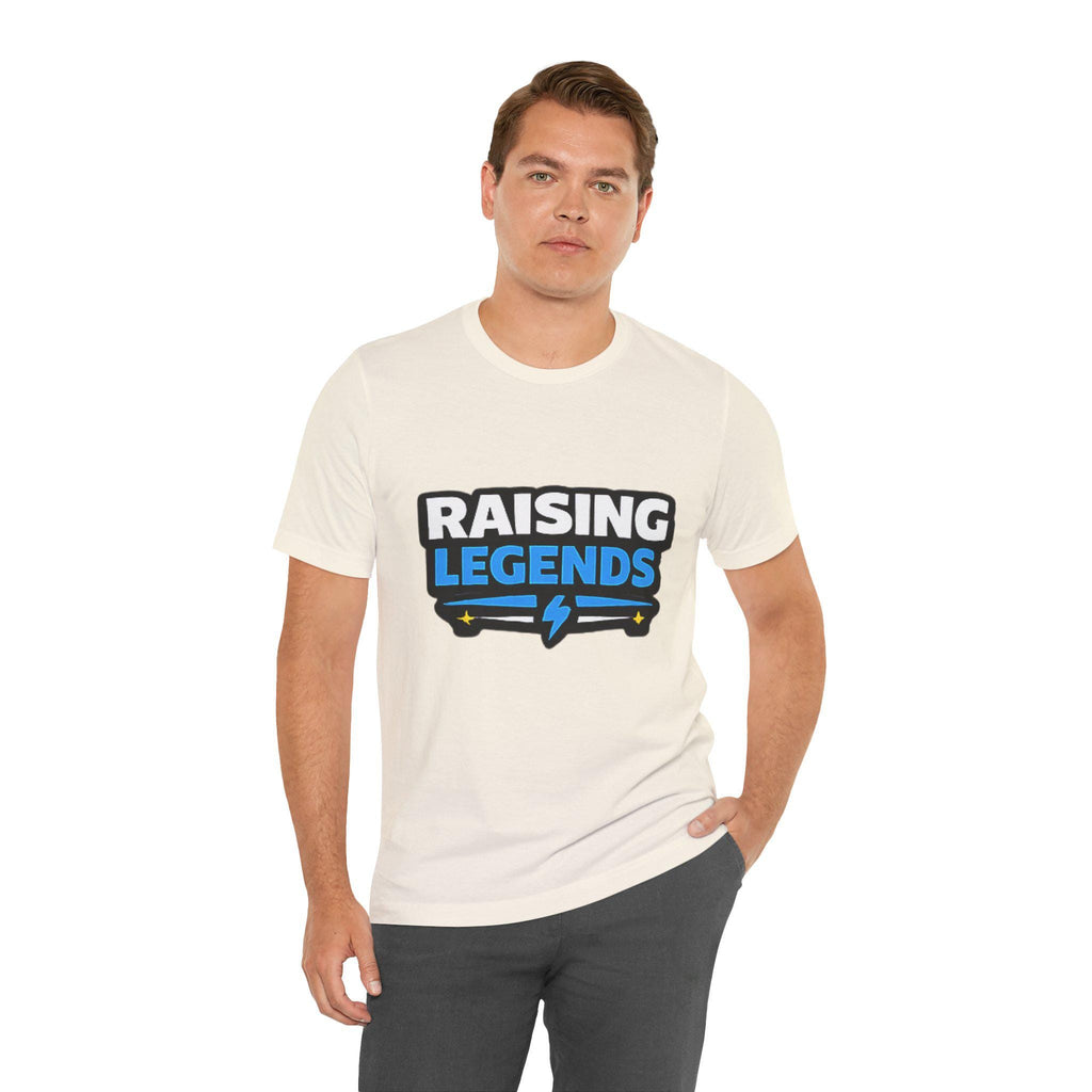Raising Legends Tee | Kids Parenting Pride Shirt, Lightning Bolt Design, Excellent Gift!