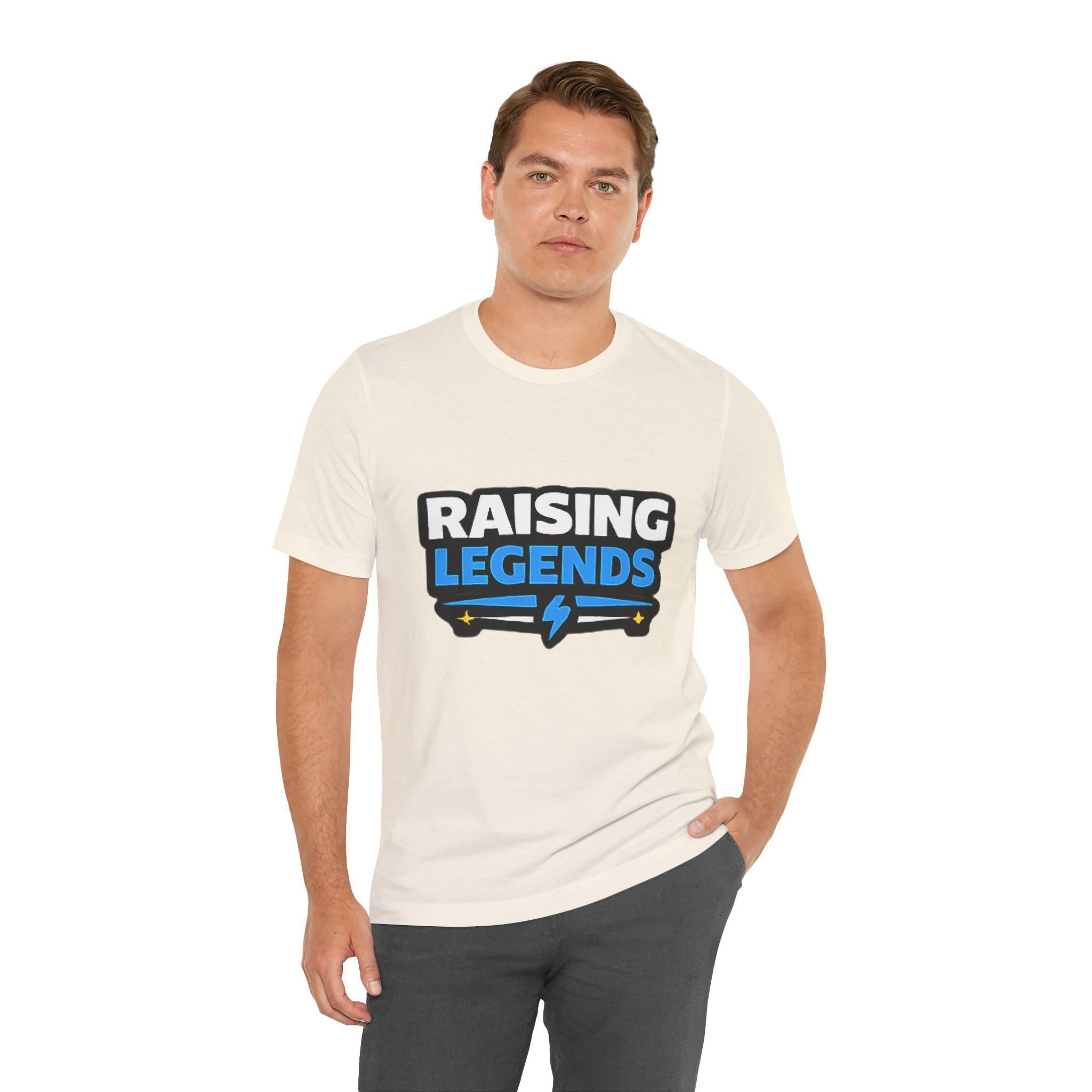 Raising Legends Tee | Kids Parenting Pride Shirt, Lightning Bolt Design, Excellent Gift!