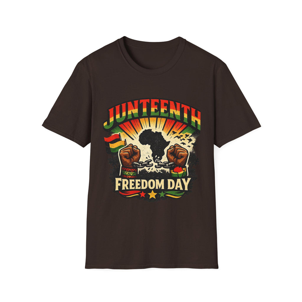 Juneteenth Freedom Day T-Shirt | African Fist, Pan-African Colors