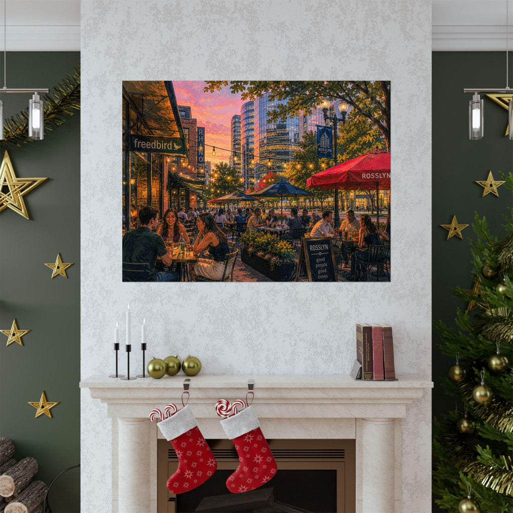 Rosslyn Virginia Wall Art Printable | Northern Virginia Sunset Print | DC Area Cityscape Photography | Digital Download