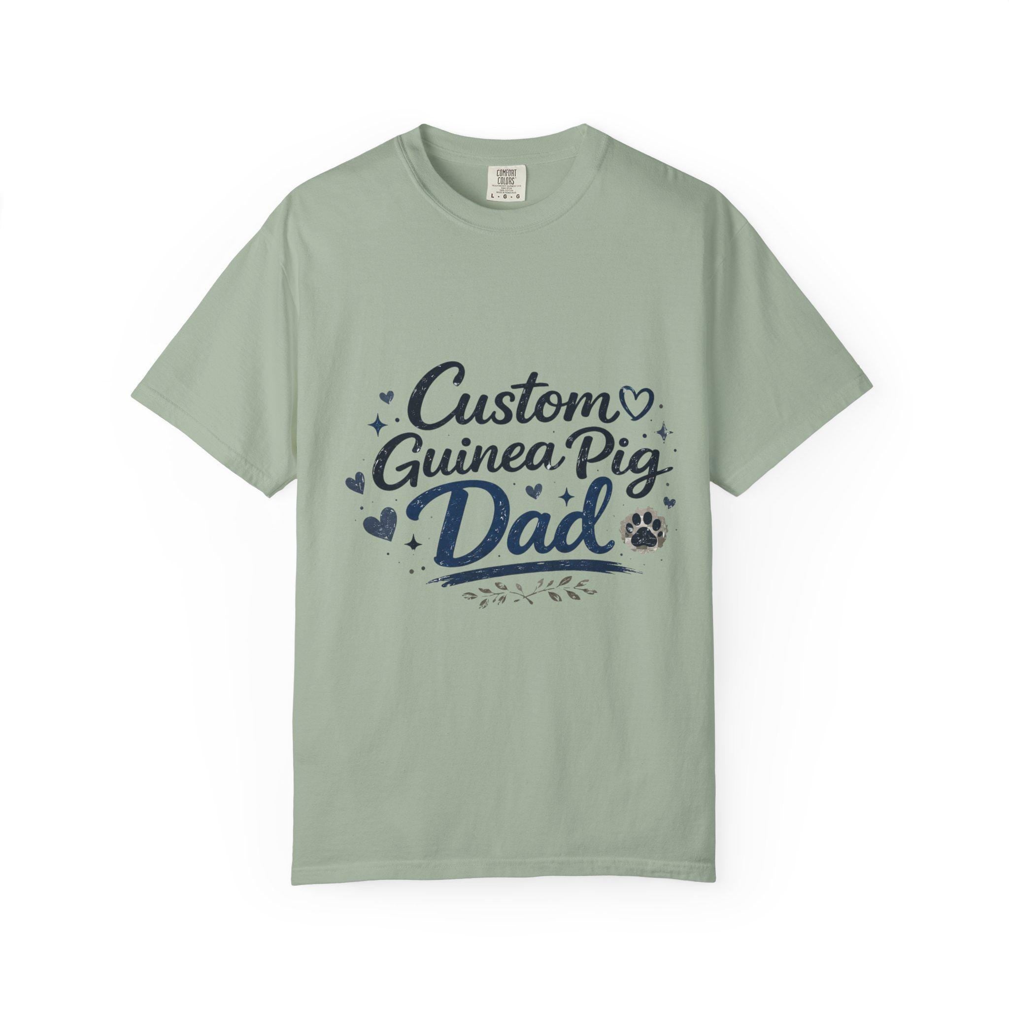 Custom Personalized Guinea Pig Dad T-Shirt | Personalized Small Pet Owner Tee, Excellent Gift!