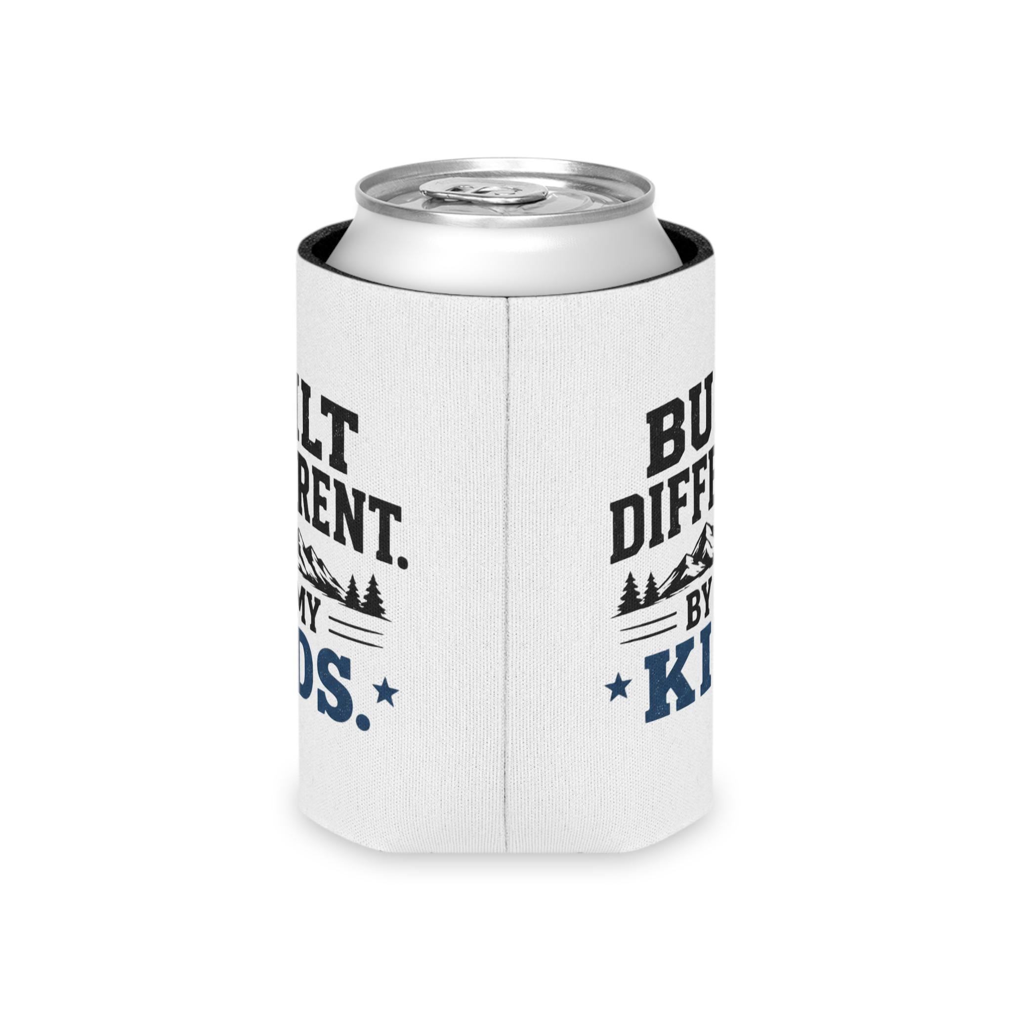 Built Different Can Cooler | Mountain Dad Humor Koozie, Excellent Gift!