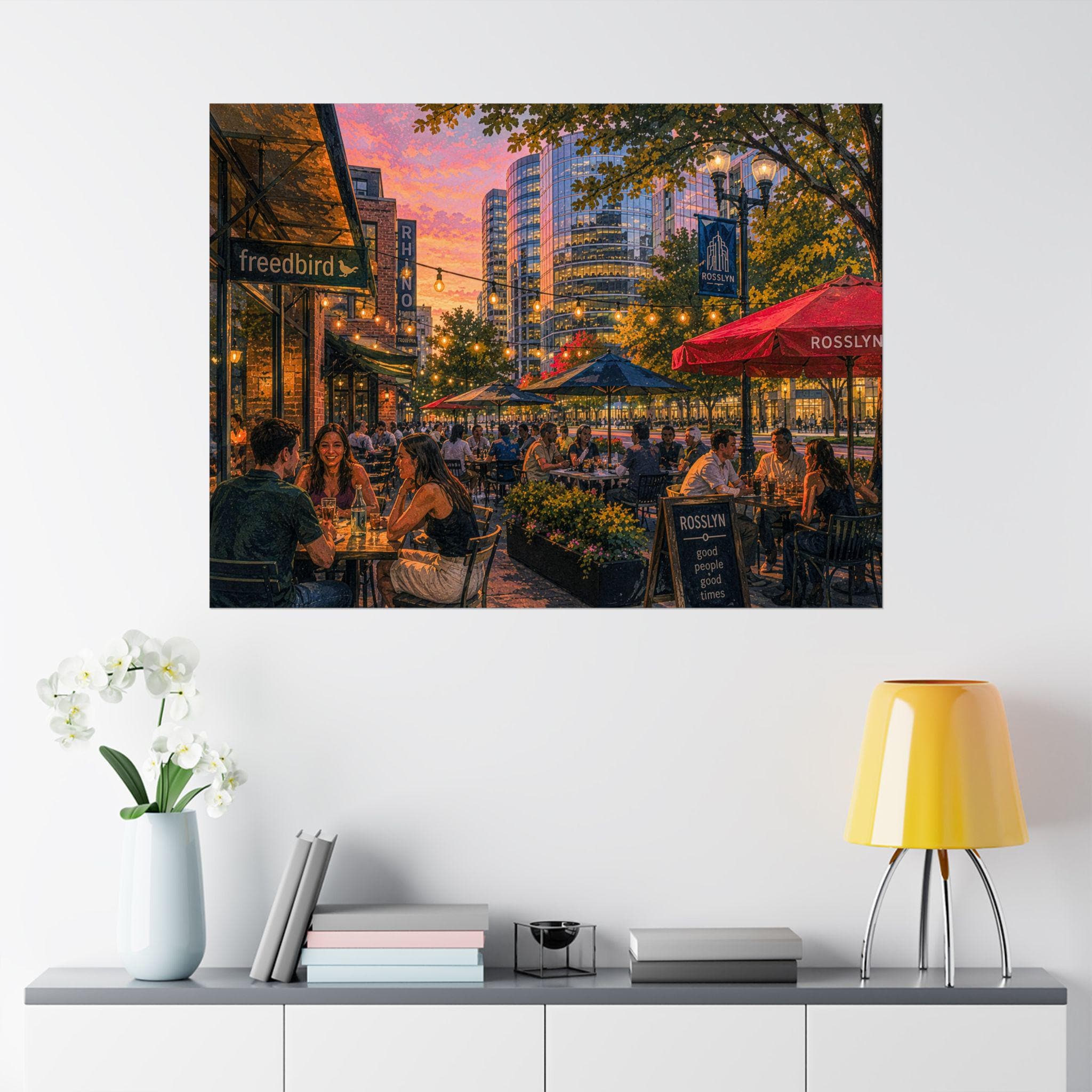 Rosslyn Virginia Wall Art Printable | Northern Virginia Sunset Print | DC Area Cityscape Photography | Digital Download
