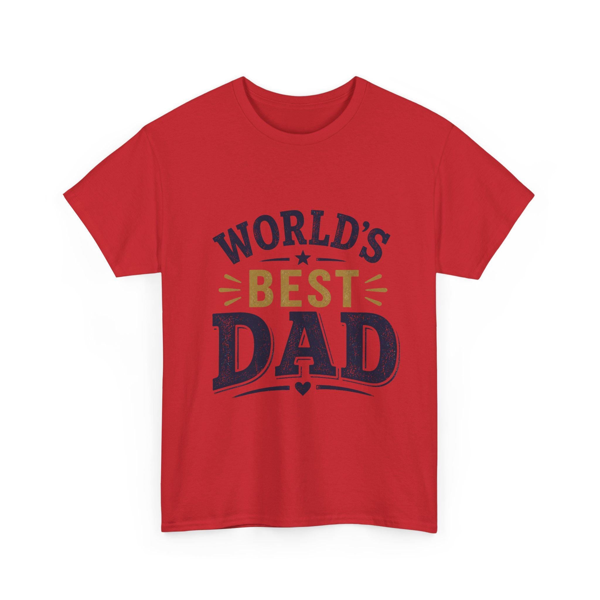 World's Dad T-Shirt | Vintage Typography Father's Day Tee, Excellent Gift!