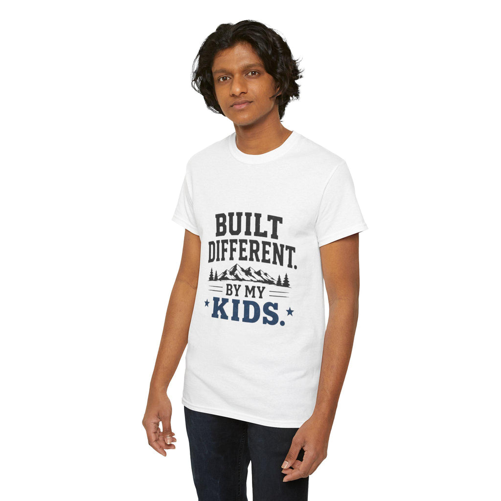Built Different by My Kids T-Shirt | Parenting Humor, Family Tee, Excellent Gift!