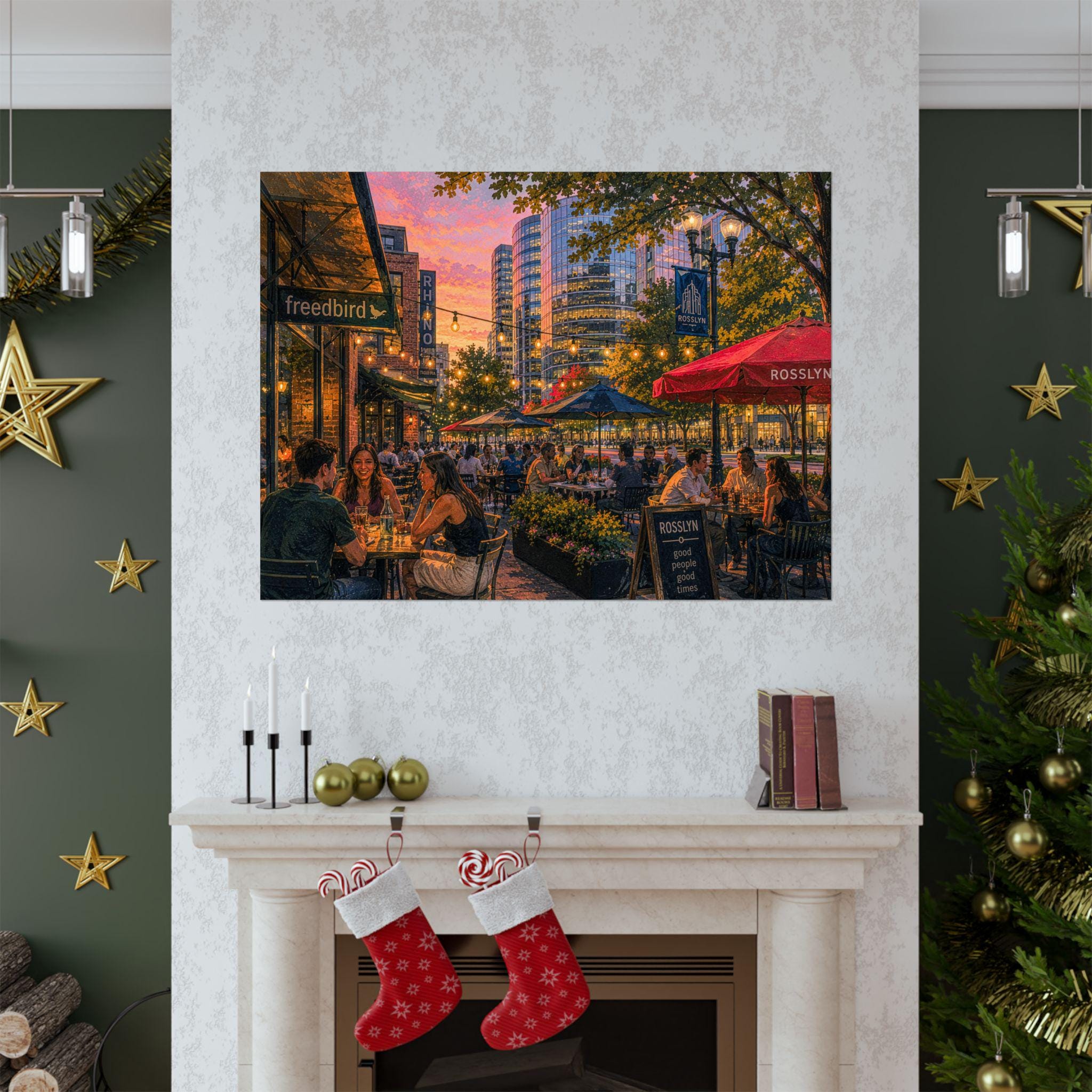 Rosslyn Virginia Sunset Cityscape Print | Northern Virginia Golden Hour Photography (Digital Download), Excellent Gift!