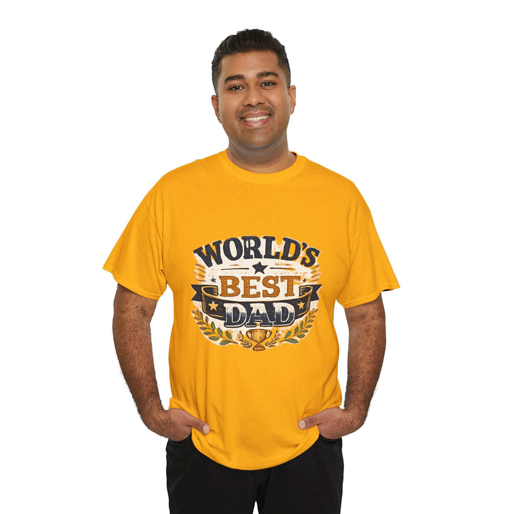 World's Dad Trophy Laurel T-Shirt | Father's Day Gift Tee, Excellent Gift!